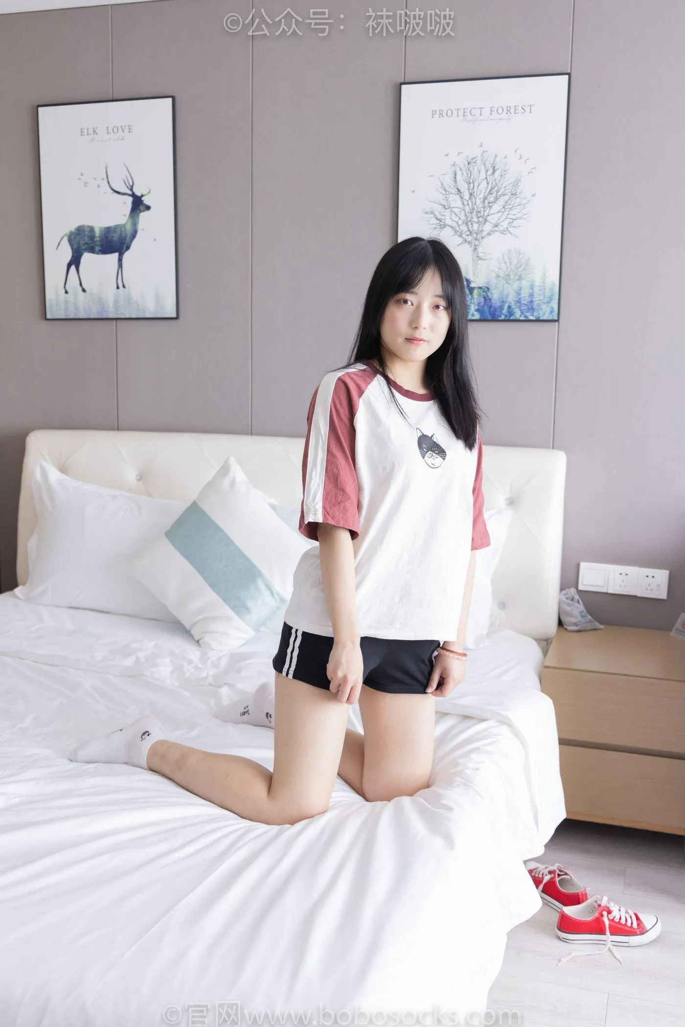 [BoBoSocks袜啵啵]NO.036 菠萝-帆布鞋、白棉袜、裸足 [138P]插图8
